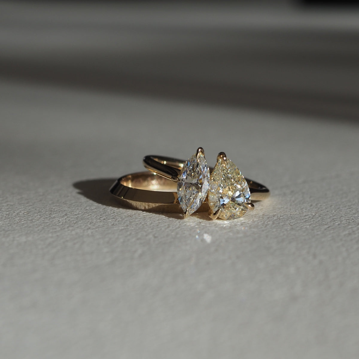 Stunning Knife Edge Metal Wedding Bands 1